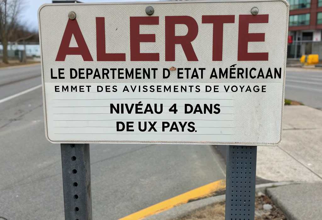 Alerte : Le Département d'État américain émet des avertissements de voyage niveau 4 dans deux pays