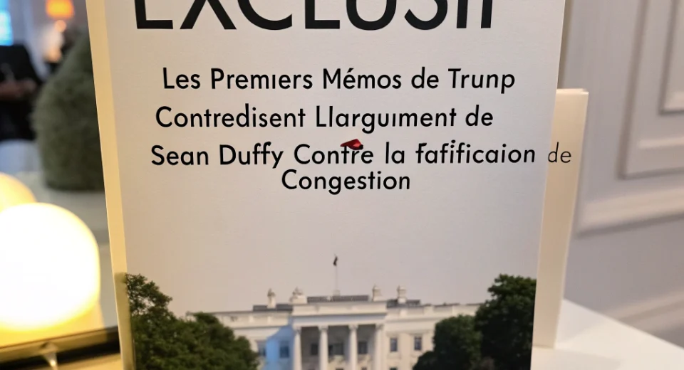Exclusif : Les Premiers Mémos de Trump Contredisent l'Argument de Sean Duffy Contre la Tarification de Congestion